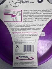 Aerobie Sharp Shooter #3 Golf Disc – Precision Putter & Approach | New! Purple