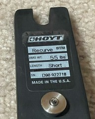 Hoyt 55 Lb. ILF Short Limbs Satori Recurve Traditional Bow & Fit All ILF Risers