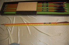 Ben Pearson Vintage Archery Hunting Arrows For Recurve/Long Bow – 6 Arrows