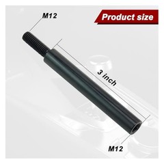 Car Gear Shift Knob Extender, Manual Transmission Shifter Lever with M12 3 Inch