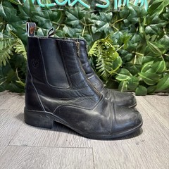Ariat Women’s Black Devon Nitro Paddock Riding Boots Size 7.5 Nitro Zip Up