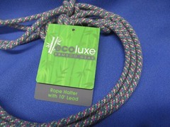 Ecoluxe 10′ Lead Rope Halter Weaver Organic Bamboo Multi-Color