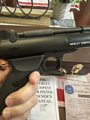 Webley Tempest Centennial .177 Air Pistol Ltd Ed #753/2000 w/ Case COA Manual