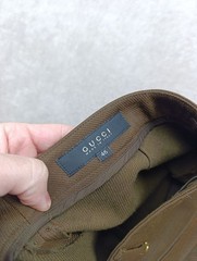 Gucci Brown Cotton Blend Gabardine Breeches