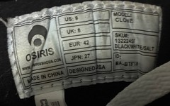 Osiris Clone Skateboarding Shoes US 9 Medium Width Used in Great Condition