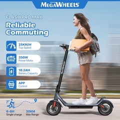 350W Foldable Electric Scooter Adult 25km/h Max Speed 30KM Long Range E-Scooter