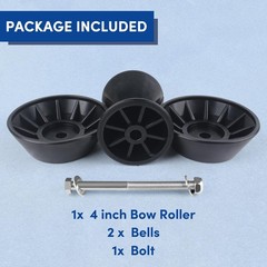 Boat Trailer Roller 3inch,Boat Rollers for Trailer,Bow 3inch, Black