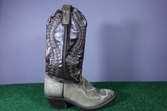 Texas Western Cowboy Boots Rattle Snake Print Mens Size 8.5 D