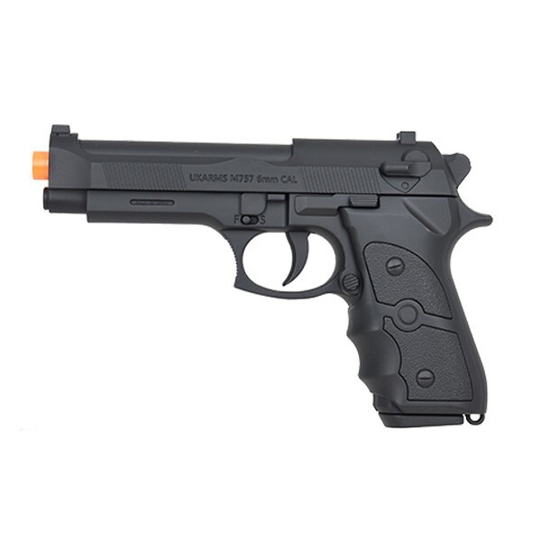 New Full Size UKARMS Spring M9 Airsoft Pistol M757B Handgun Gun w/ 6mm BB