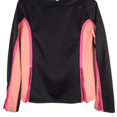 TuffRider Neon Tammy Jacket Equestrian Practice Dark Gray Peach Womens Medium