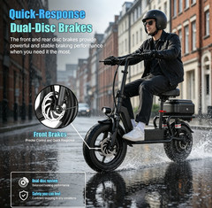 New Electric Scooter with Seat, Commuter Foldable, 1500W 15Ah Battery 30mph US