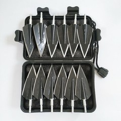 12PCS Hunting Arrowheads Archery Compound Bow Broadhead 150 Grain For Big Animal