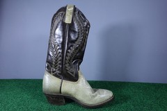 Texas Western Cowboy Boots Rattle Snake Print Mens Size 8.5 D