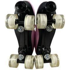 XUDREZ Light Up Roller Skates High-Top Rare Pink Purple Size 45 Carry Bag