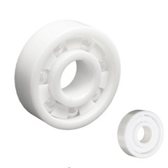Full Ceramic 608 8x22x7 Miniature Ball Bearings ZrO2 Zirconia White Premium