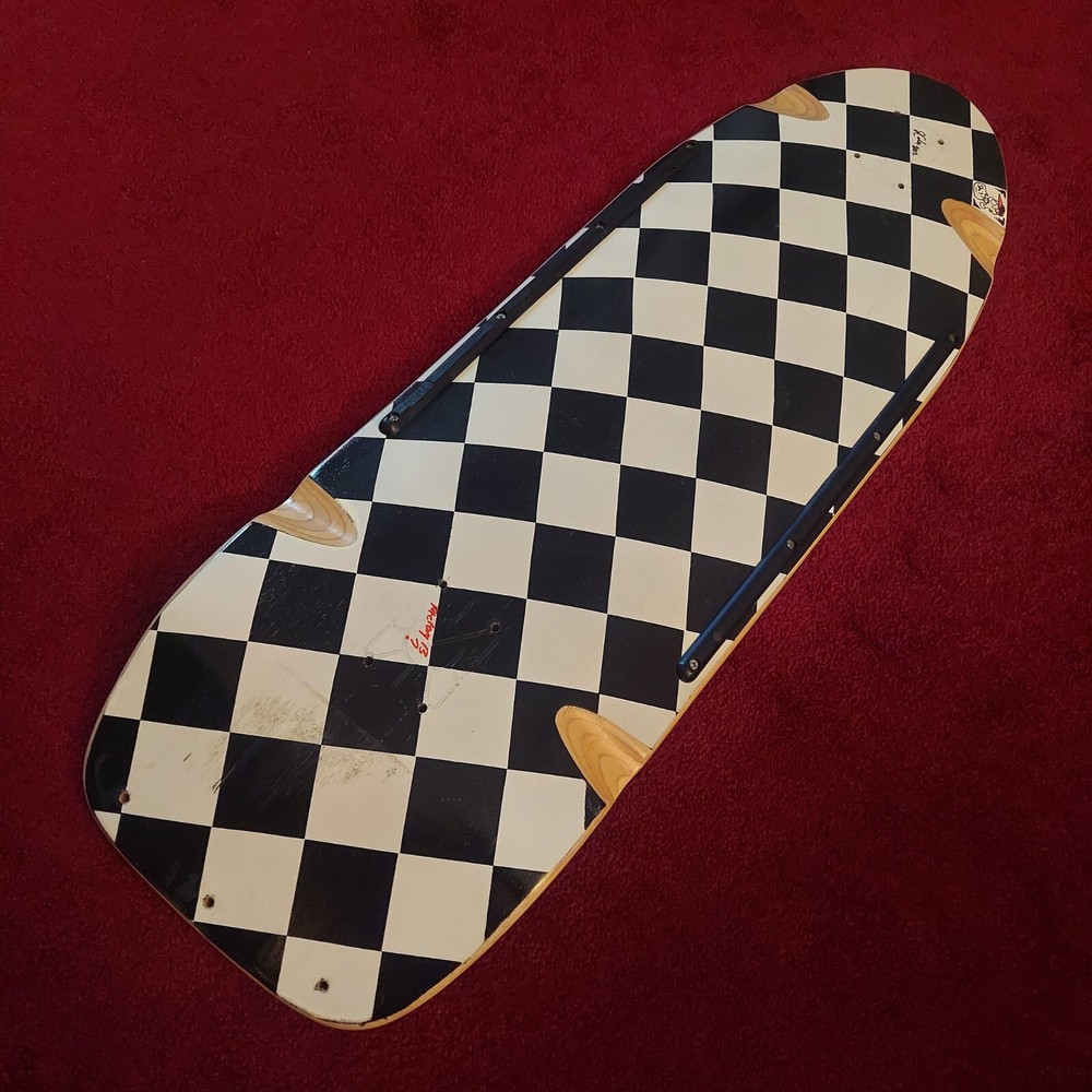 Early 2000 Factory 13 Custom Made Pig Shape Skateboard Deck Lots of Concave