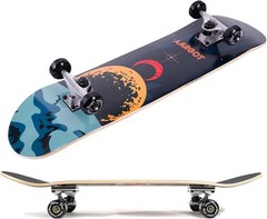 Skateboards for Beginners,31 * 8 inches Complete Skateboards for Kids,Boys,Girls