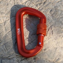 2PCS Auto Locking Carabiner Clips Heavy Duty 12KN For Climbing Hiking Gear