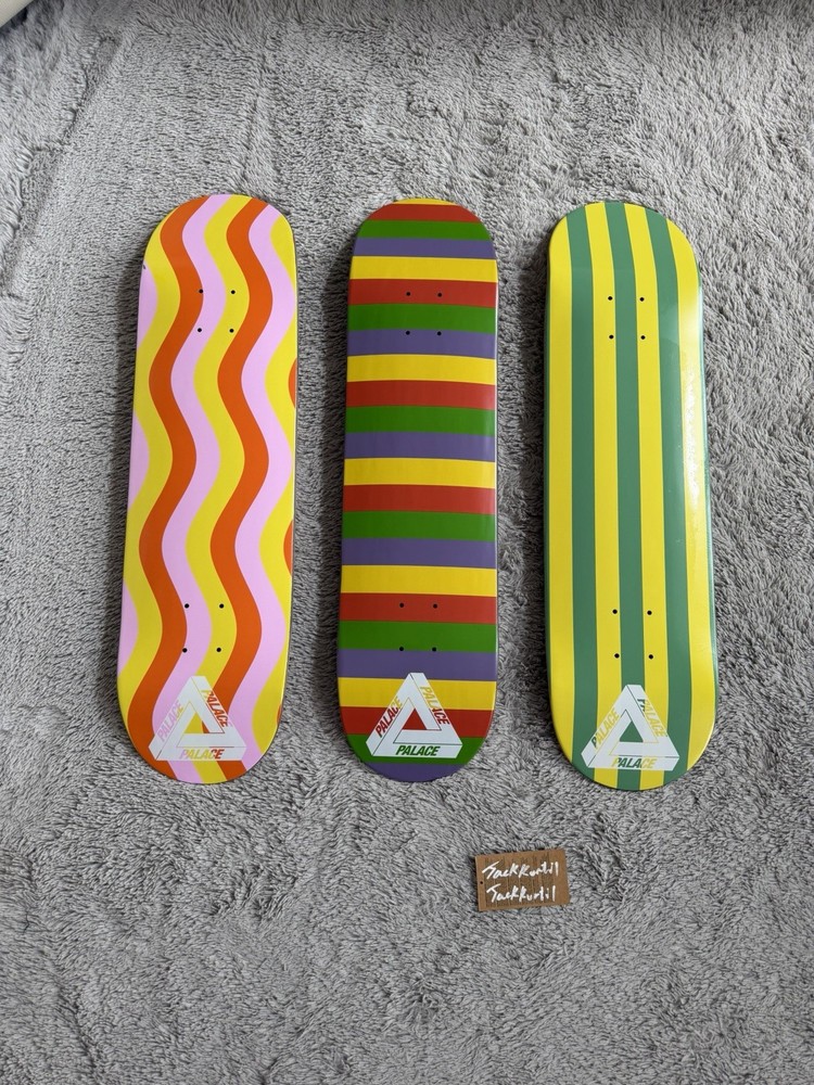 Palace Gucci Vault Multicolor Skateboard Deck (Set of 3) New