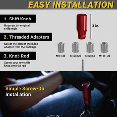 Universal Gear Shift Knob Aluminum Racing Style Shifter