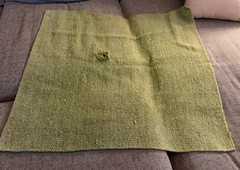 Western Saddle Blanket Cotton Blend 32×35 Light Green