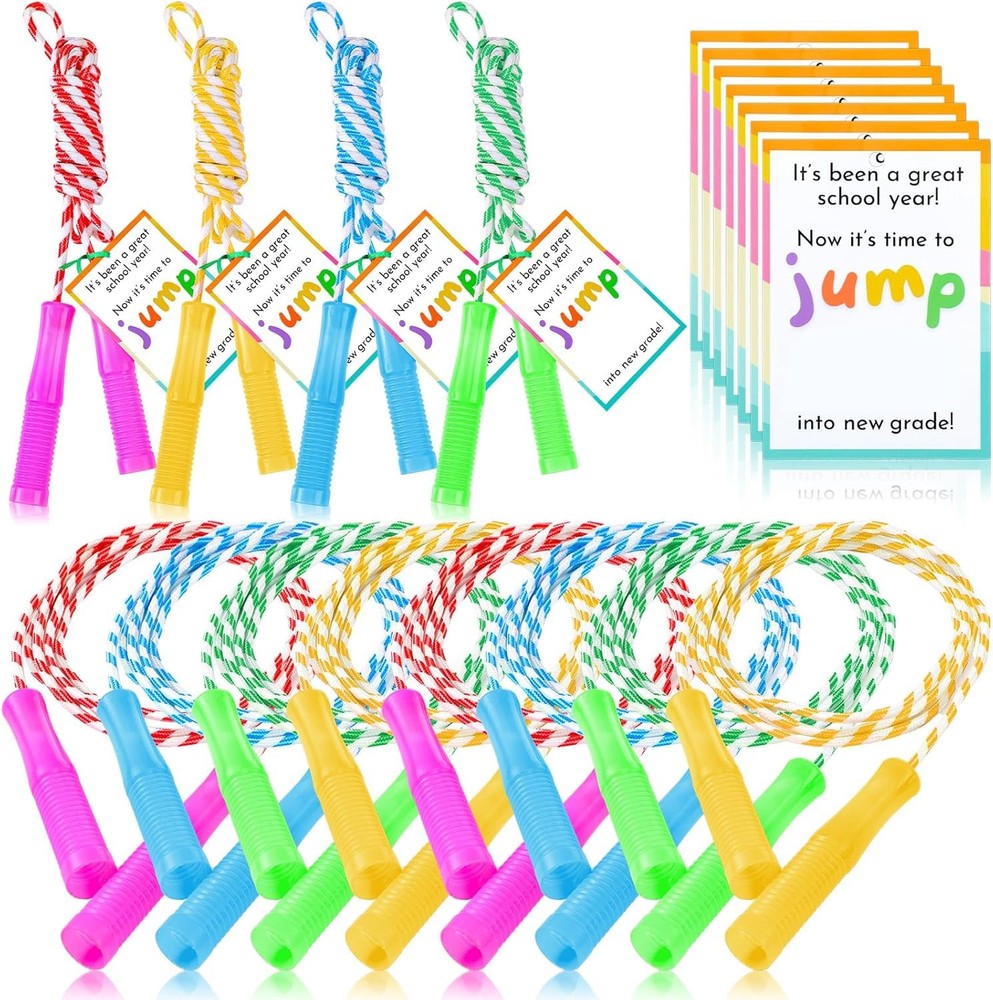 12 Sets End of Year Bulk Party Supplies Adjustable Jump Rope