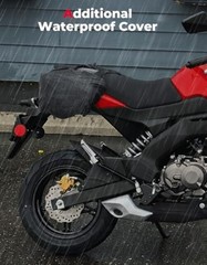 Motorcycle Saddlebags Expandable 20-30L Eva Hard Side Bag Compatible with