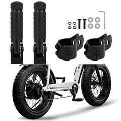 Passenger Foot Pegs M8 Foldable Footrest Rearsets 90 Degree E-bike Passenger