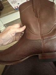 Tecovas The Nash Bourbon Lizard Dark Brown Men’s Western Boots Size 8.5 D