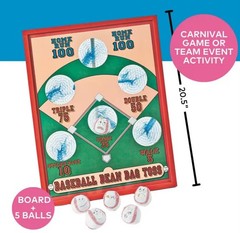 Sports Party Baseball Bean Bag Toss Game 7 Pc Set 16″ x 20 1/2″