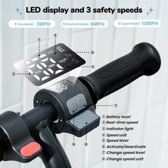 Electric Scooter Kids Ages 6-12 3 Speeds 150W Dual Brake E-Scooter Adjustable