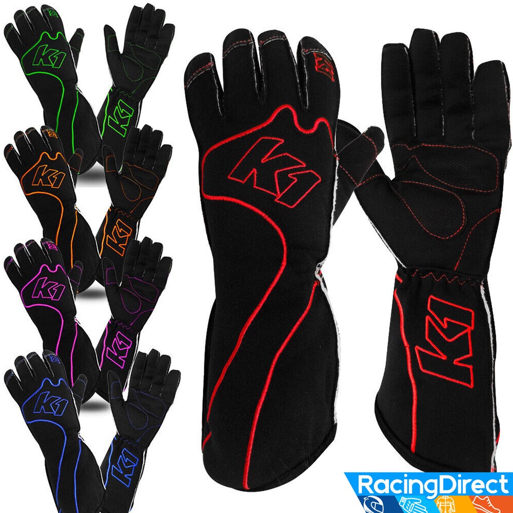 K1 – RS-1 Karting Gloves – Reverse Stitched Lightweight Kart Racing Gloves