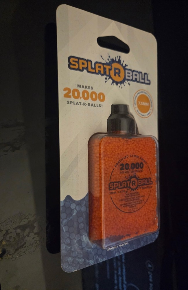 Splat R Ball Splat-R-Ball 7.5 MM Ammo Beads 20,000 Rounds New Unopened NIB