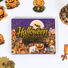 200Pcs Vintage Style Halloween Sticker Pack – Waterproof Matte Vinyl – Pumpkin