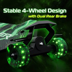 Melo SideWinder Kick Scooter – Green