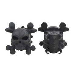 2pcs Archery Skull Stabilizer Compound Bow Limbs Rubber Shock Absorber Hunting