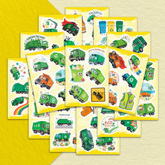 100Pcs Garbage Truck Stickers for Water Bottle, Laptop – Trash Truck Stickers –
