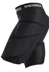 Bodyprox Padded Shorts Hip, Tailbone & Thigh Impact Protective Gear Black