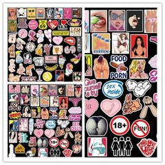 96Pcs Adult Stickers Bomb Skateboard Guitar Luggage Sexy Girls Decals Pack Lot
