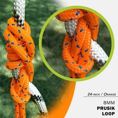 8mm 5/16″ Prusik Loop Pre-Sewn 18 inches / 24 inches