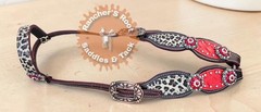 Western Horse Tack Set | Red With Cheetah Tack Set