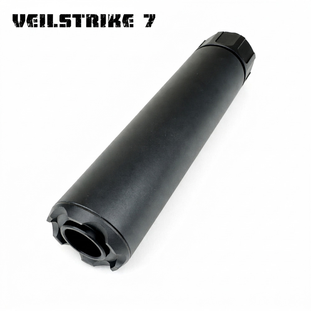 VeilStrike 7″ Matte Black 1/2″x20 Muzzle Brake Extension Tube for Air Rifle