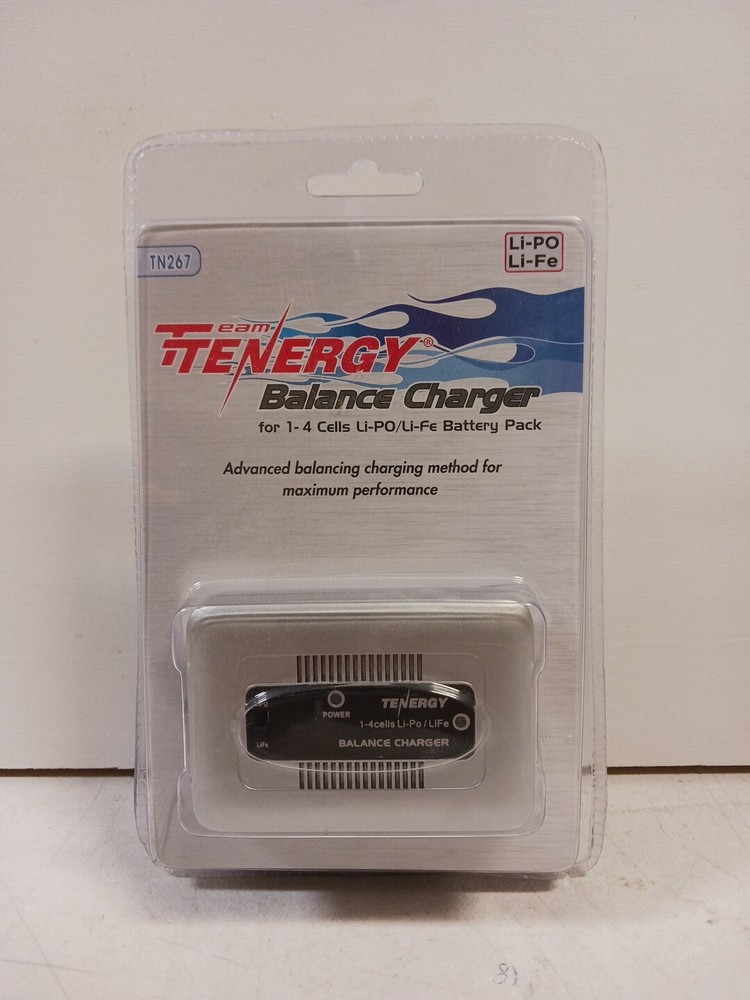 Team Tenergy Balance Charger For 1-4 Cells Li-PO/Li-Fe Battery Pack