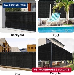 LOVE STORY 6’x 50′ Fence Privacy Screen Outdoor Mesh Fencing Covers Screen Fence