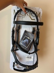 Black leather Micklem multibridle