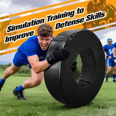 42″ Football Tackle Wheel High-Density Sponge Tackling Ring with Waterproof PU L