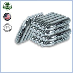 12-Gram CO2 Cylinders for Airsoft, 25-Pack Replacement Cartridges