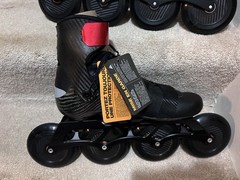 K2 Skate Redline 110 Pro Racing Inline Skates Size US 11 Red Black Unisex Men