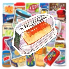 30Pcs Random Kawaii Food Snack Drink Cute Trendy Graffiti Waterproof Stickers