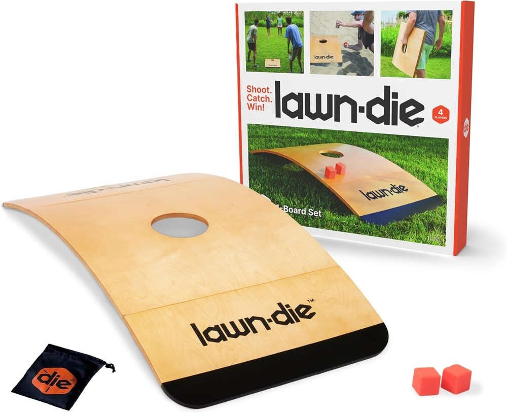 Lawn Die Outdoor Toss Game – Die Meets Cornhole Free Shipping